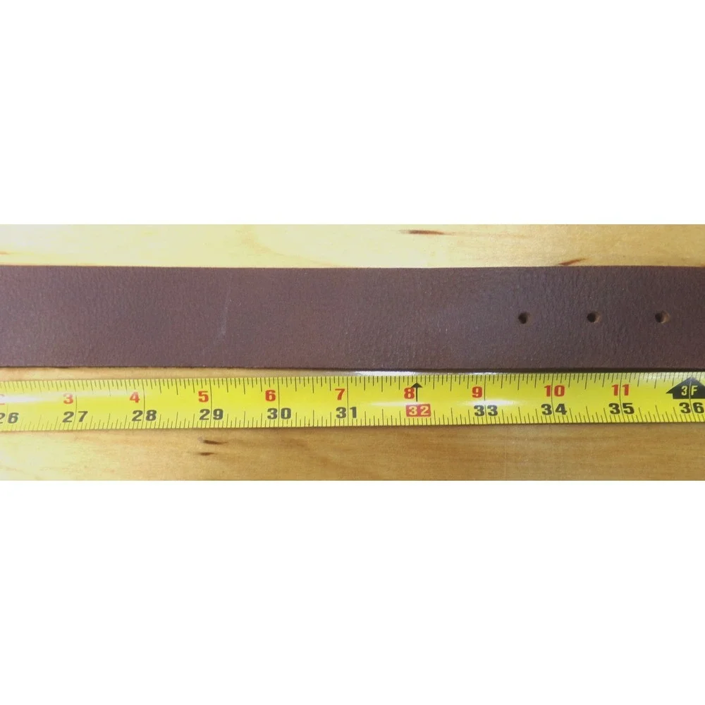 Legacy Brown‎ Leather Belt Size L with NCAA Clemson University Tiger Paw Buckle